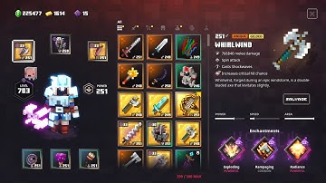 Minecraft Dungeons 150% Damage 175% Attack-speed Reckless Bovine Blender Build  Apoc+25