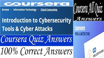 Introduction to Cybersecurity Tools & Cyber Attacks Coursera Quiz Answers, Week (1-4) All Answers