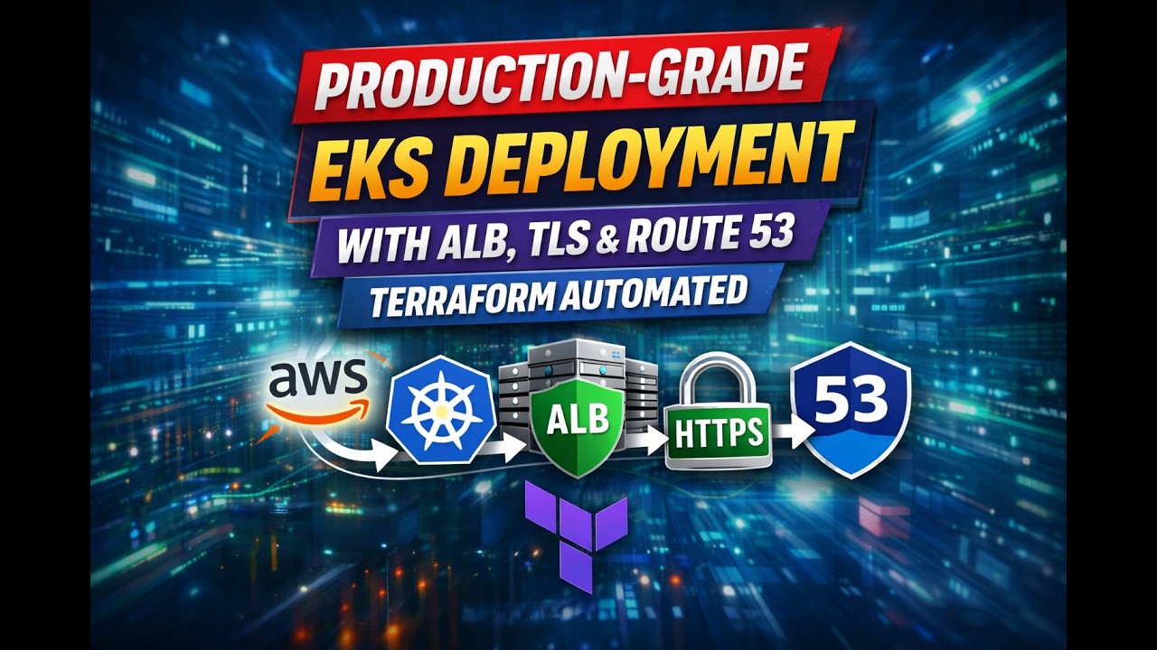 Production-Grade AWS EKS Deployment | ALB, TLS, Route 53 + Terraform Automation