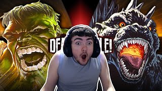 Long Time Godzilla Fan Watches Hulk VS Godzilla DEATH BATTLE!