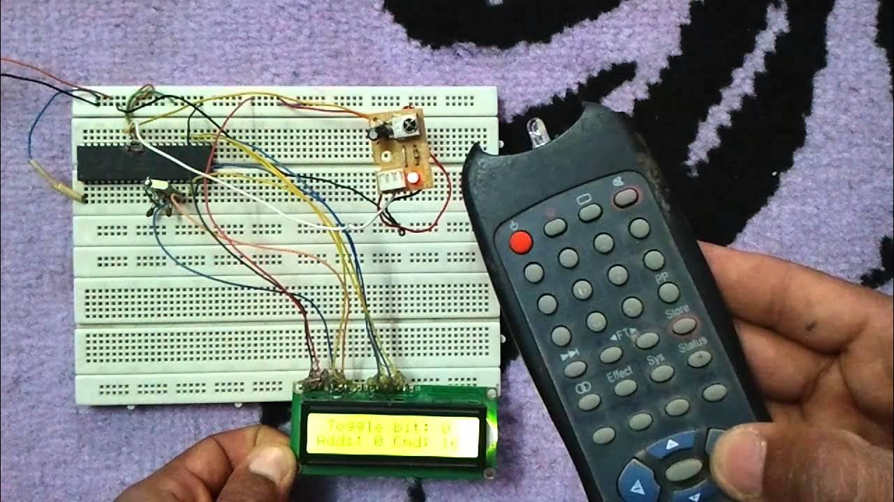 RC5 remote control decoder using PIC16F877A and CCS PIC C - YouTube