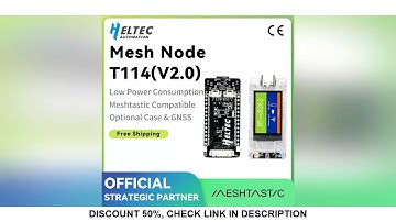 New Meshtastic Tracker Heltec T114 V2 Nordic nRF52840 SX1262 LoRaWAN LoRa Arduino Positioning  Devbo