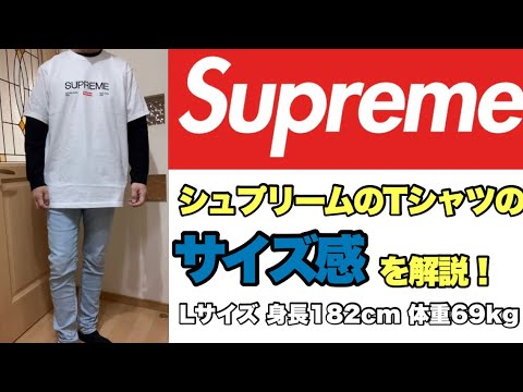 supreme tシャツ サイズL