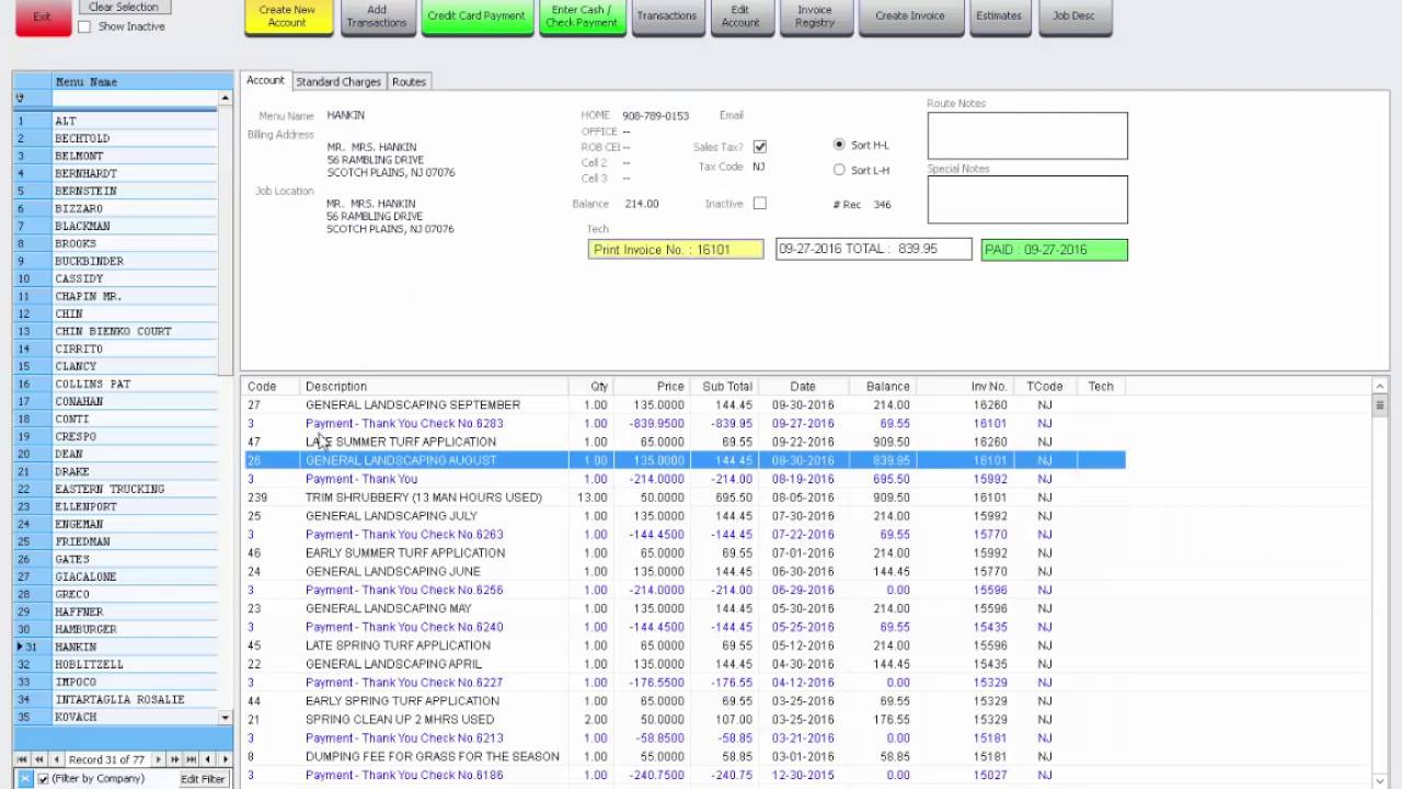BILLMASTER Software - Dashboard 03