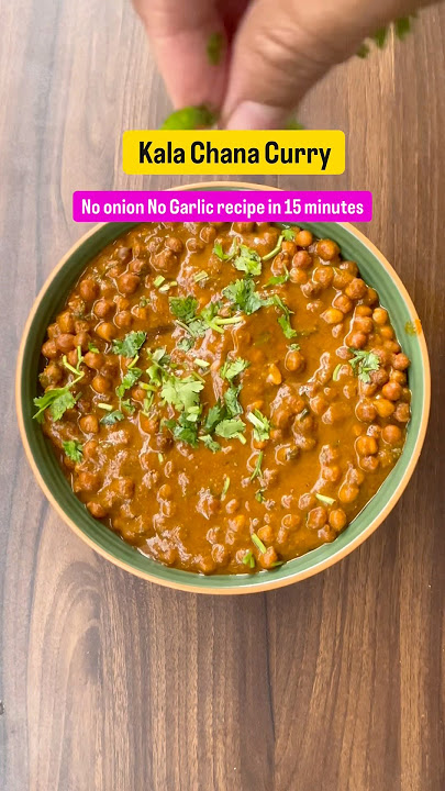 Satvik Kala Chana Curry (No Onion No Garlic) in just 15 minutes! #diet Satvik & Vrat Special
