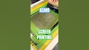 ASMR SCREENPRINTING! #screenprinting #printmaking #screenprint #fineart #art #linocut #asmr #asmrart