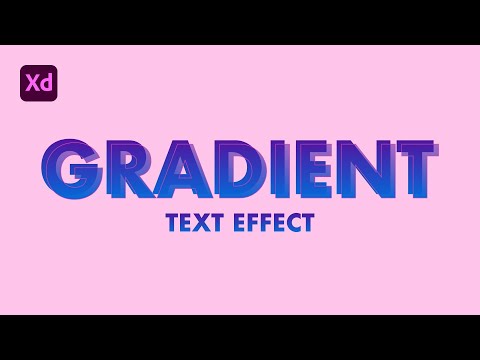 Video GRADIENT TEXT in Adobe XD - youtube