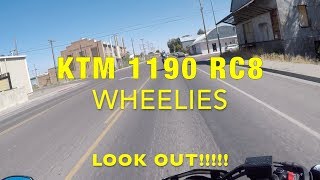 KTM RC8 1190, Cyclecruza Impression, Wheelies, and more!