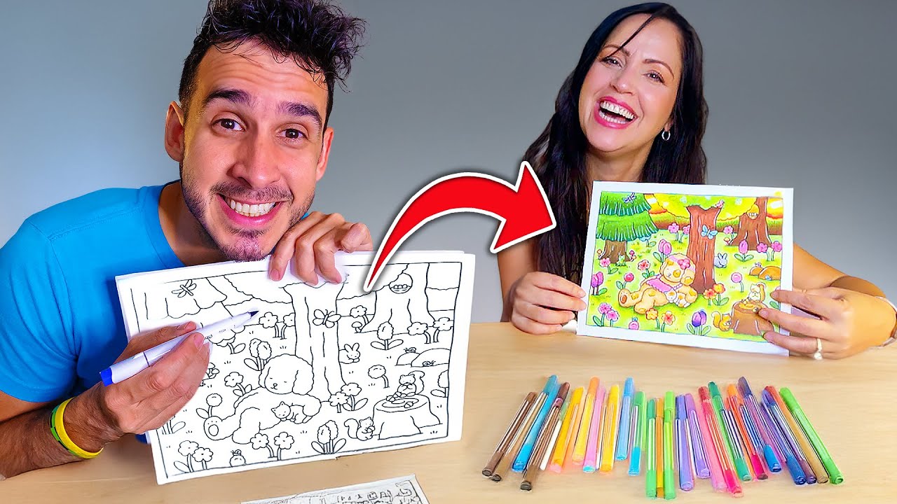 Sandra Aprende a Colorear como una PRO ! 🎨📖 Coloreando el LIBRO MÁS VIRAL Bobbie Goods