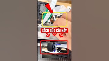 Cách sửa cụm đầu dao máy cắt decal Graphtec bị rung, rơ lắc gây méo chữ khi cắt