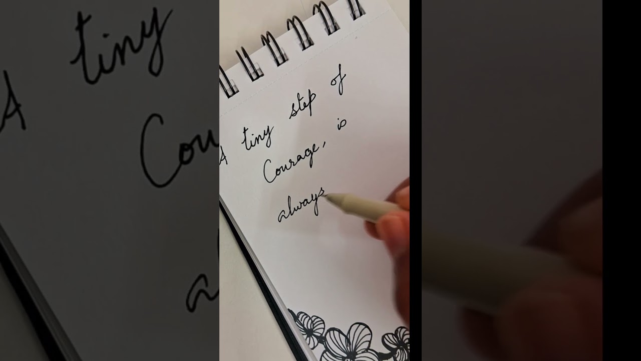 A good place to start! #quotes #handwritten #handwriting #courage