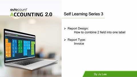 01- Report Design How to combine 2 field into one label - by Ju Lee