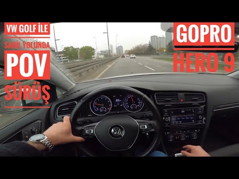 SAĞANAK YAĞMURDA SAHİL GEZİNTİSİ | ARABA VİRAJLARDA NASIL ? | VLOG | POV SÜRÜŞ | VW GOLF 1.0 115HP |