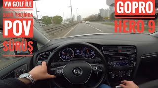 SAĞANAK YAĞMURDA SAHİL GEZİNTİSİ | ARABA VİRAJLARDA NASIL ? | VLOG | POV SÜRÜŞ | VW GOLF 1.0 115HP |