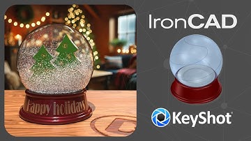 Snow globe design and rendering - IronCAD & KeyShot
