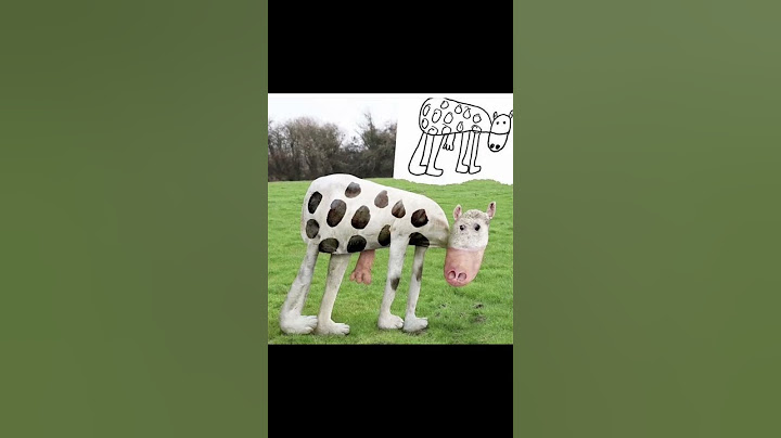 Dad recreates his children's drawings of animals and it's terrifyingly funny & favorite?