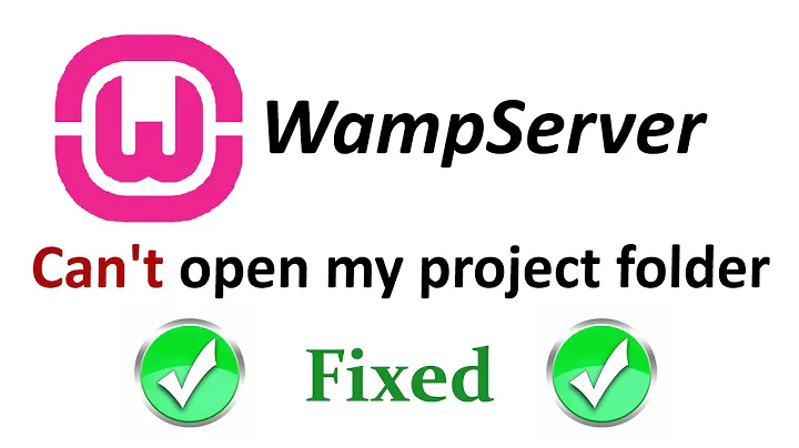 WAMPSERVER - CAN'T OPEN MY PROJECT FOLDER