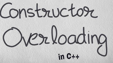 Constructor overloading in C++ | in hindi