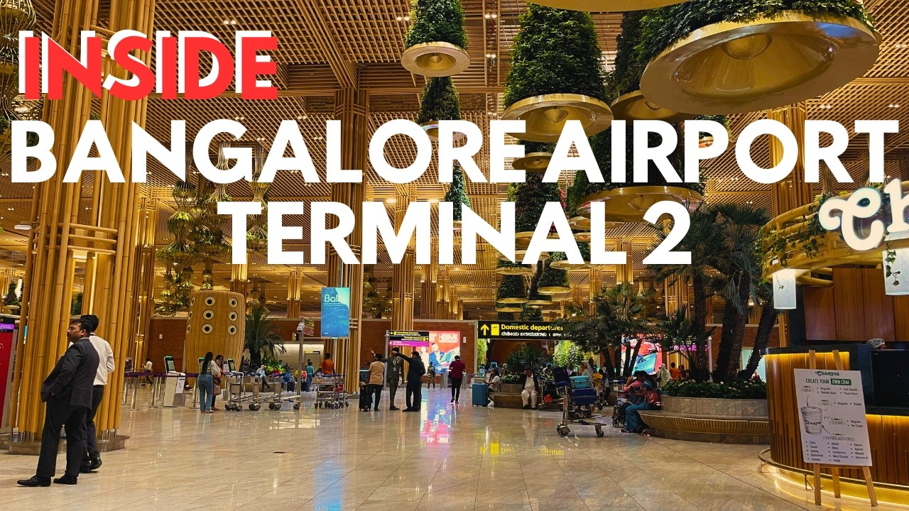 INDIA's🇮🇳 MOST BEAUTIFUL TERMINAL ||  BENGALURU AIRPORT TERMINAL 2 | USA Diaries
