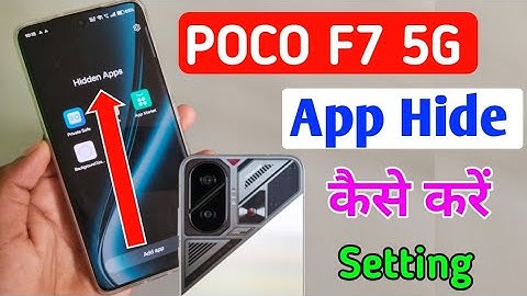 Poco f7 5g me app hide kaise kare / how to hide apps in poco f7 5g mobile me/app hide settings