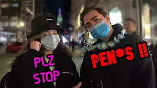 POKIMANE BEGGING MIZKIF TO STOP WHILE GETTING ROASTED BY SNIPERS IN NYC ! WITH CHAT