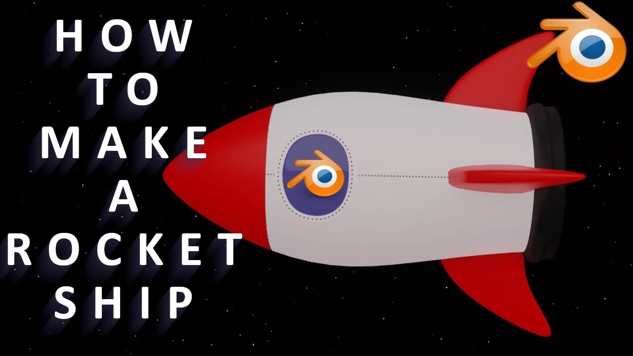 How to Model a Cartoon Rocket in Blender (Part 3) | Blender Timelapse Tutorial