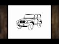 COMMENT DESSINER UNE JEEP