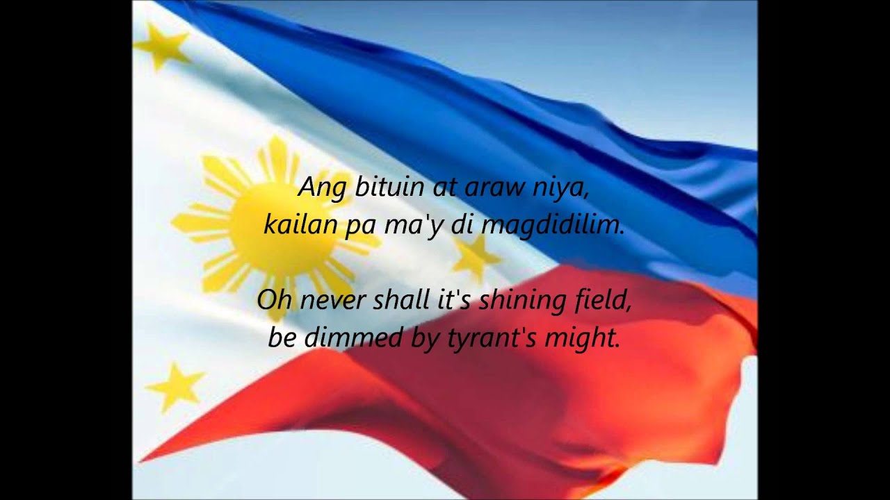 Lupang Hinirang Lyrics Bwlsa