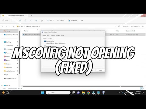 (FIXED) Can't Open System Configuration MSCONFIG Missing