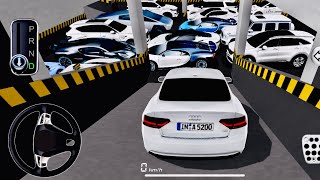 Audi a4 car got stuck in Parking building in 3D driving class gameplay #gaming  screenshot 5