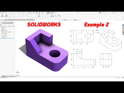 SolidWorks Tutorial – Example 02 | Simple 3D Modeling for Beginners