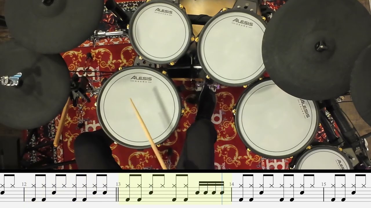 Gold Lion – Yeah Yeah Yeahs | Arrangement Batterie type Trinity College London (avec partition) 🥁