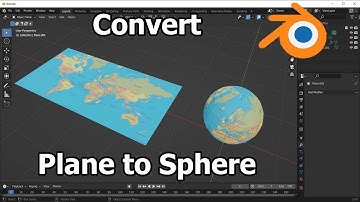 Plane to Sphere in Blender 3d - Tutorial