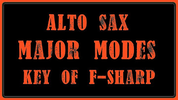 One Minute Sax Lessons (Intermediate) | The 7 Modes of F# Major for Alto Saxophone