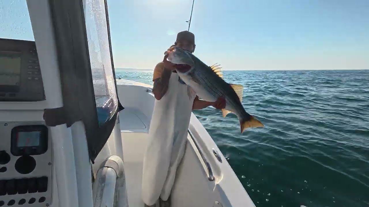 Block Island Was ON FIRE!! 40" Stripers & Nonstop Action! 🎣