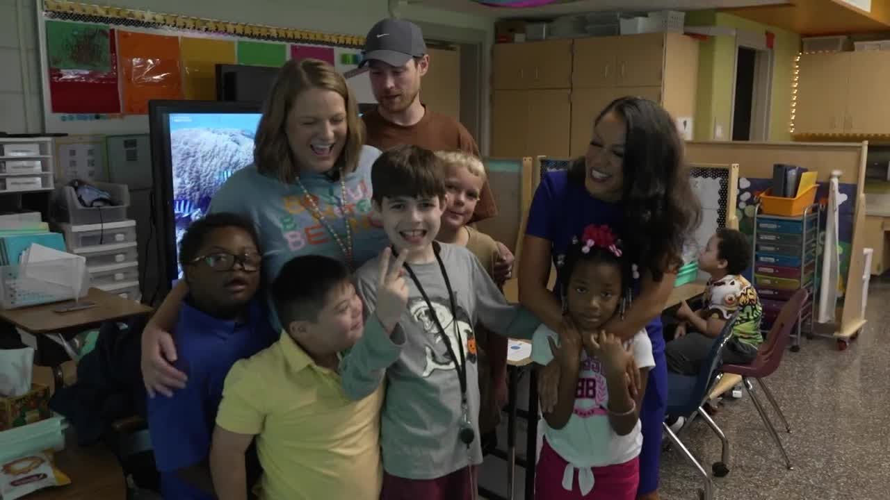 Watch this heartwarming surprise! Exceptional education teacher honored for her dedication.