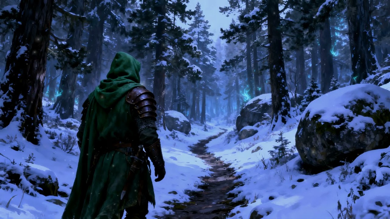 Relaxing Celtic Music — Peaceful Mystical Winter Forest— A Quiet Celtic Path of the Ancient Wanderer