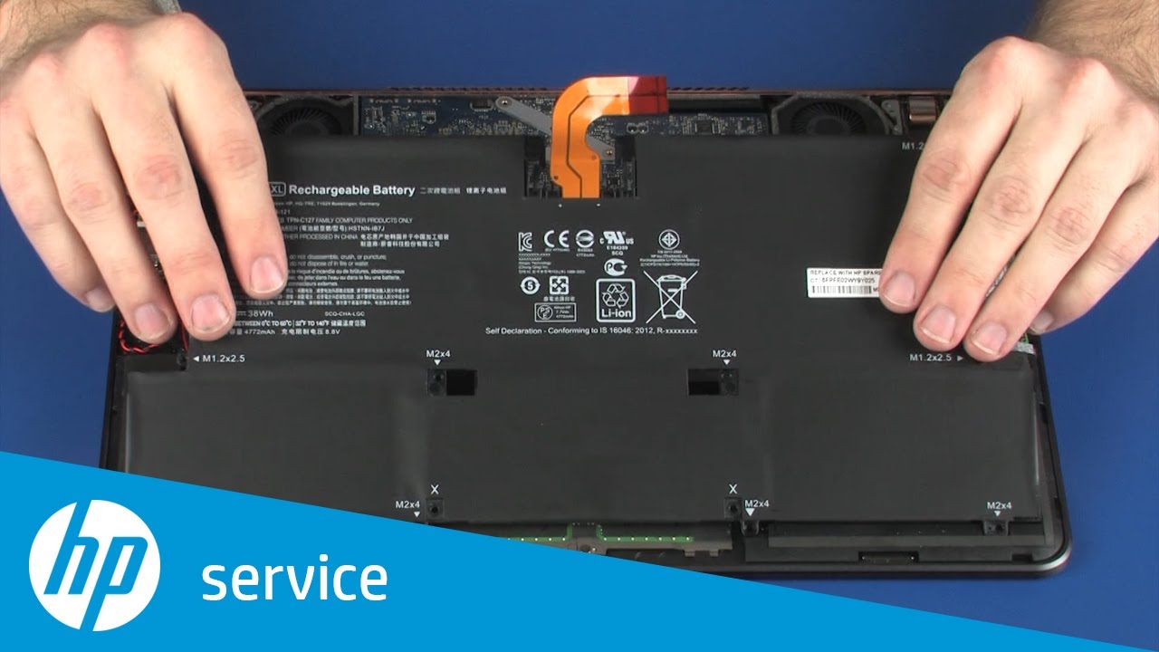 Replace The Battery Hp Spectre Notebook Hp Youtube