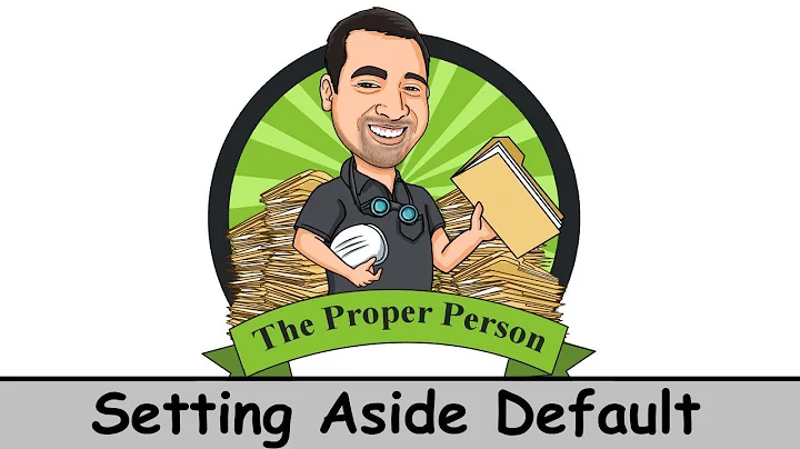 Legal Nuts And Bolts: Setting Aside Default