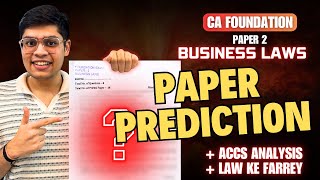 CA FOUNDATION LAW PAPER PREDICTION SEPT 2025 | IMP TOPICS | NOTES &amp; ONESHOTS | #icai #class12