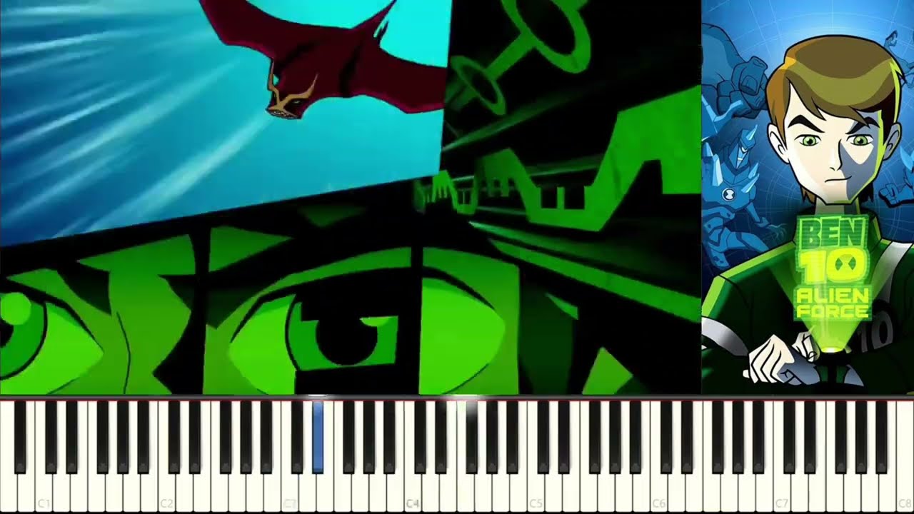 Ben 10 Alian Force Theme Song  On Piano || Psr Musical