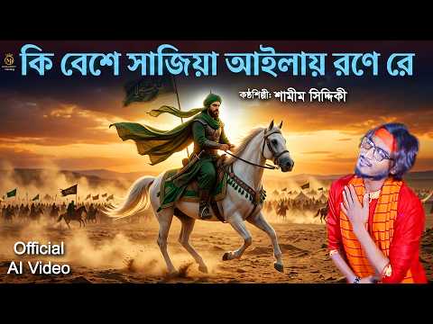 কারবালার Ai ভিডিও - কি বেশে সাজিয়া আইলায় রণেরে। শামীম সিদ্দিকী Samim Siddiki Karbalar Jari