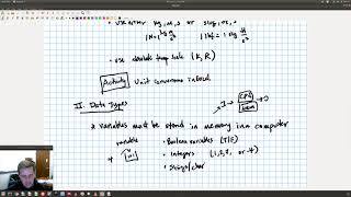 Units, Data Types and Error (ChEn 263 -  Lecture 3, Full Lecture) Net Worth