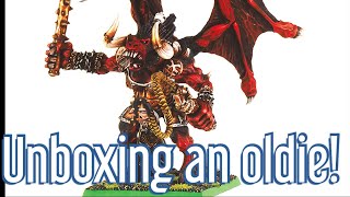 Unboxing a Bloodthirster from 2002. heavy metal. Warhammer, Old Hammer.