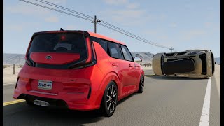 Beamng Drive- Rollover Crashes #1