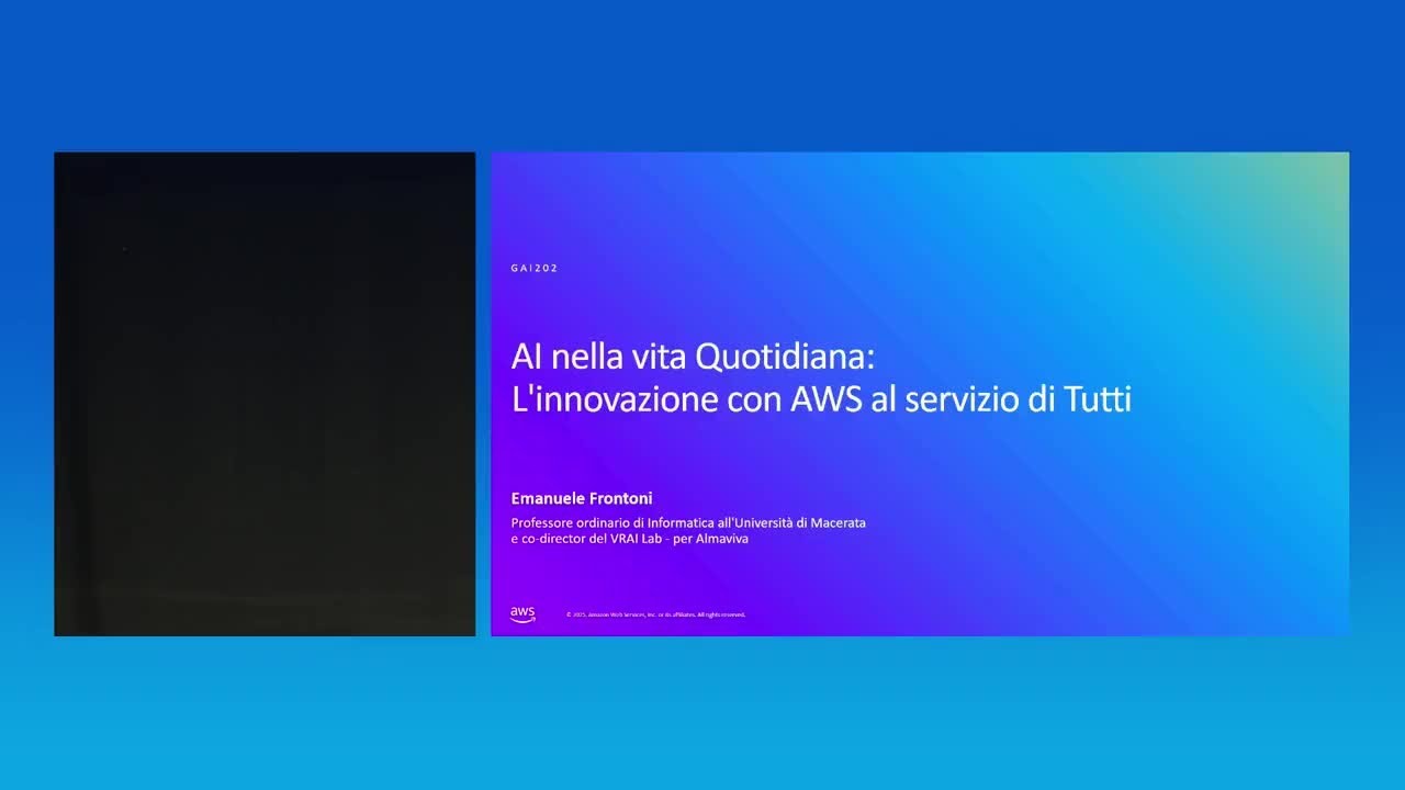 AWS Summit Milan 2025 - AI nella vita Quotidiana: L'innovazione con AWS al Servizio di Tutti