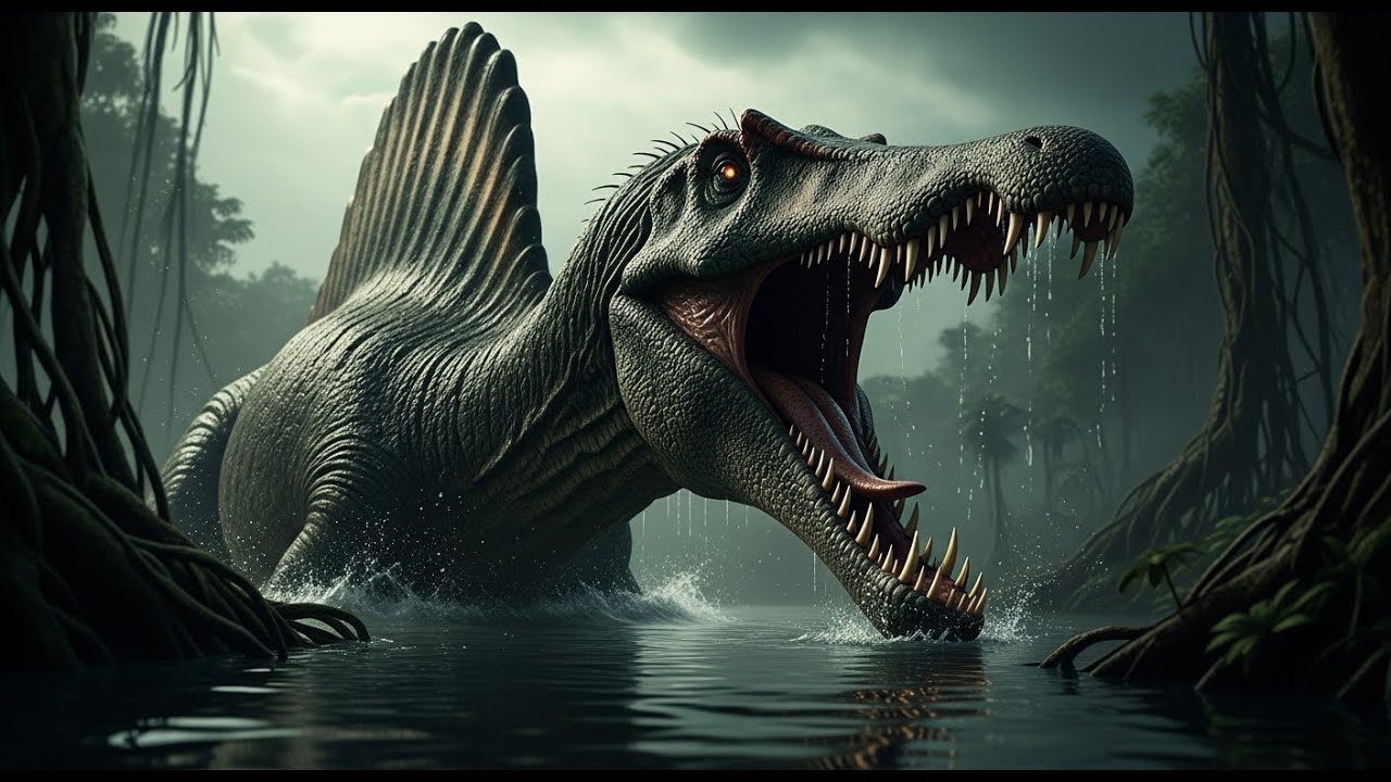 **“Reign of the Swamp Titan: Spinosaurus’ Ultimate Battle for Survival”**