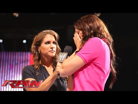 Stephanie McMahon reveals Daniel Bryan’s “secret”: Raw, Aug. 11, 2014