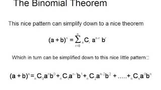 College Alg - 9.5 Binomial theorem