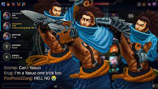 3 Yasuo One-Tricks, 1 Team